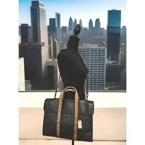 Coach 5079 2-Way Leather Metropolitan Portfolio Messenger Bag W/ Strap 15x12x3.5